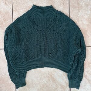 Women's Green Knit Sweater